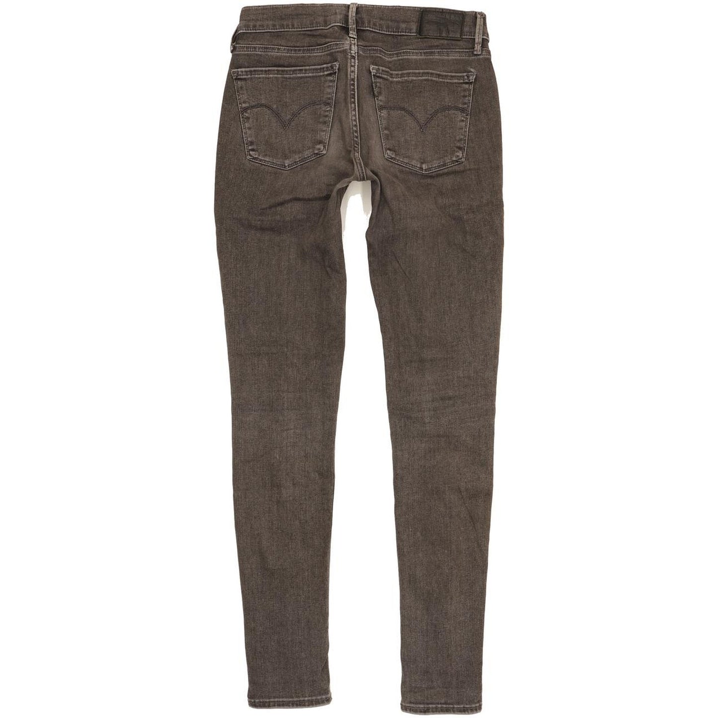 Levi's 710 Super Women Charcoal Skinny Slim Stretch Jeans W26 L30
