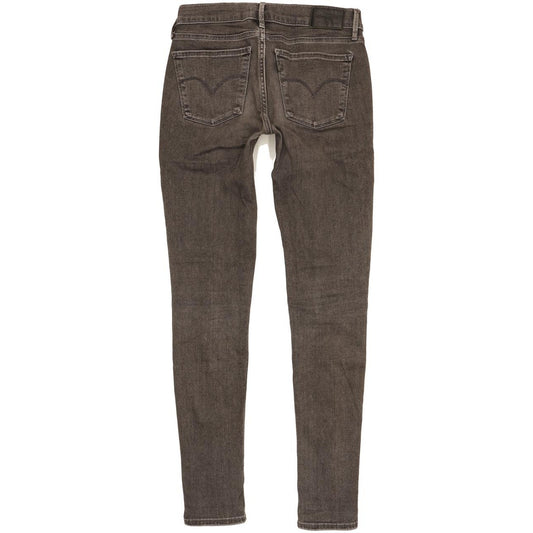 Levi's 710 Super Women Charcoal Skinny Slim Stretch Jeans W26 L30