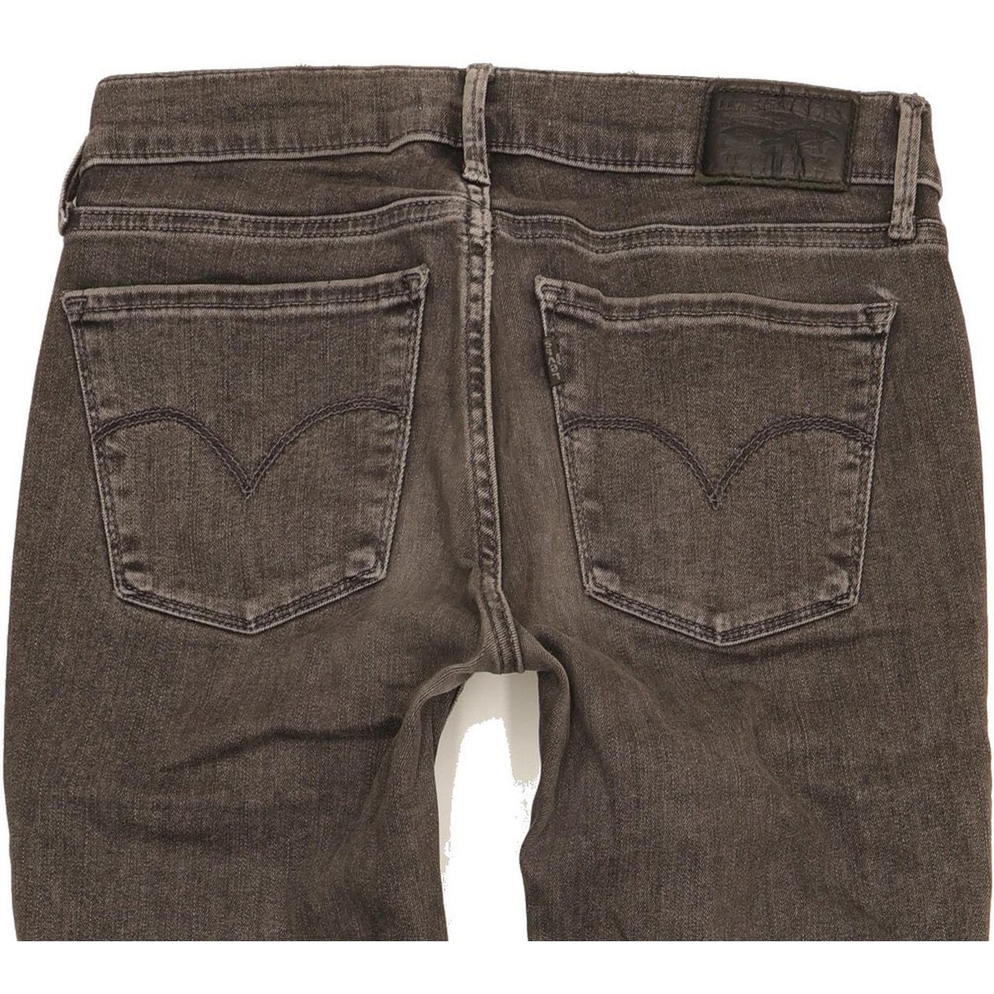 Levi's 710 Super Women Charcoal Skinny Slim Stretch Jeans W26 L30