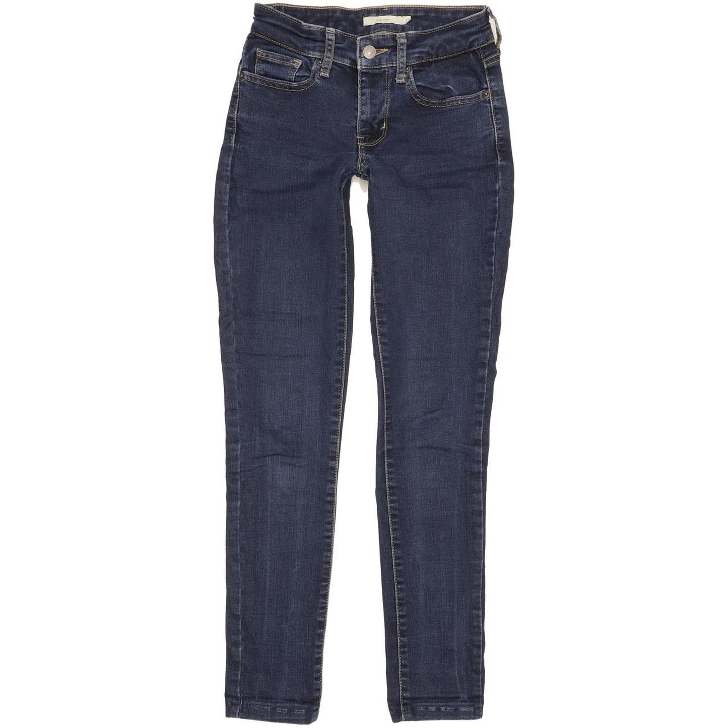 Levi's 711 Women Blue Skinny Slim Stretch Jeans W25 L28