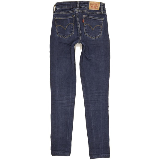 Levi's 711 Women Blue Skinny Slim Stretch Jeans W25 L28