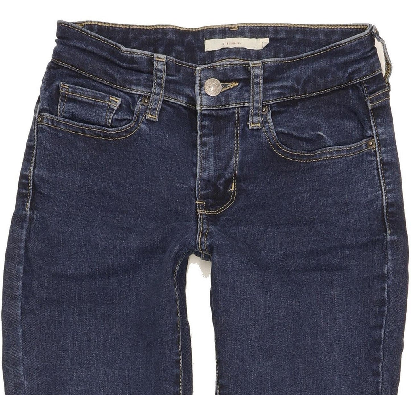 Levi's 711 Women Blue Skinny Slim Stretch Jeans W25 L28