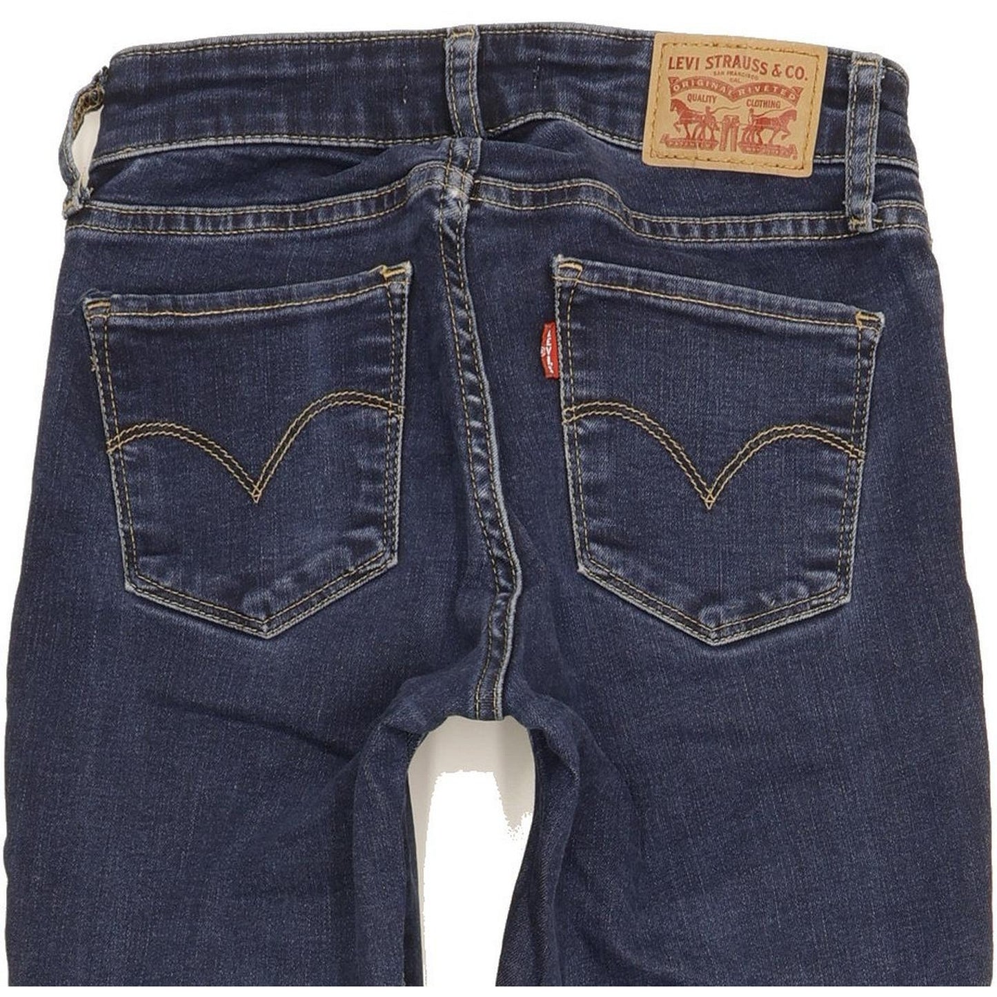 Levi's 711 Women Blue Skinny Slim Stretch Jeans W25 L28