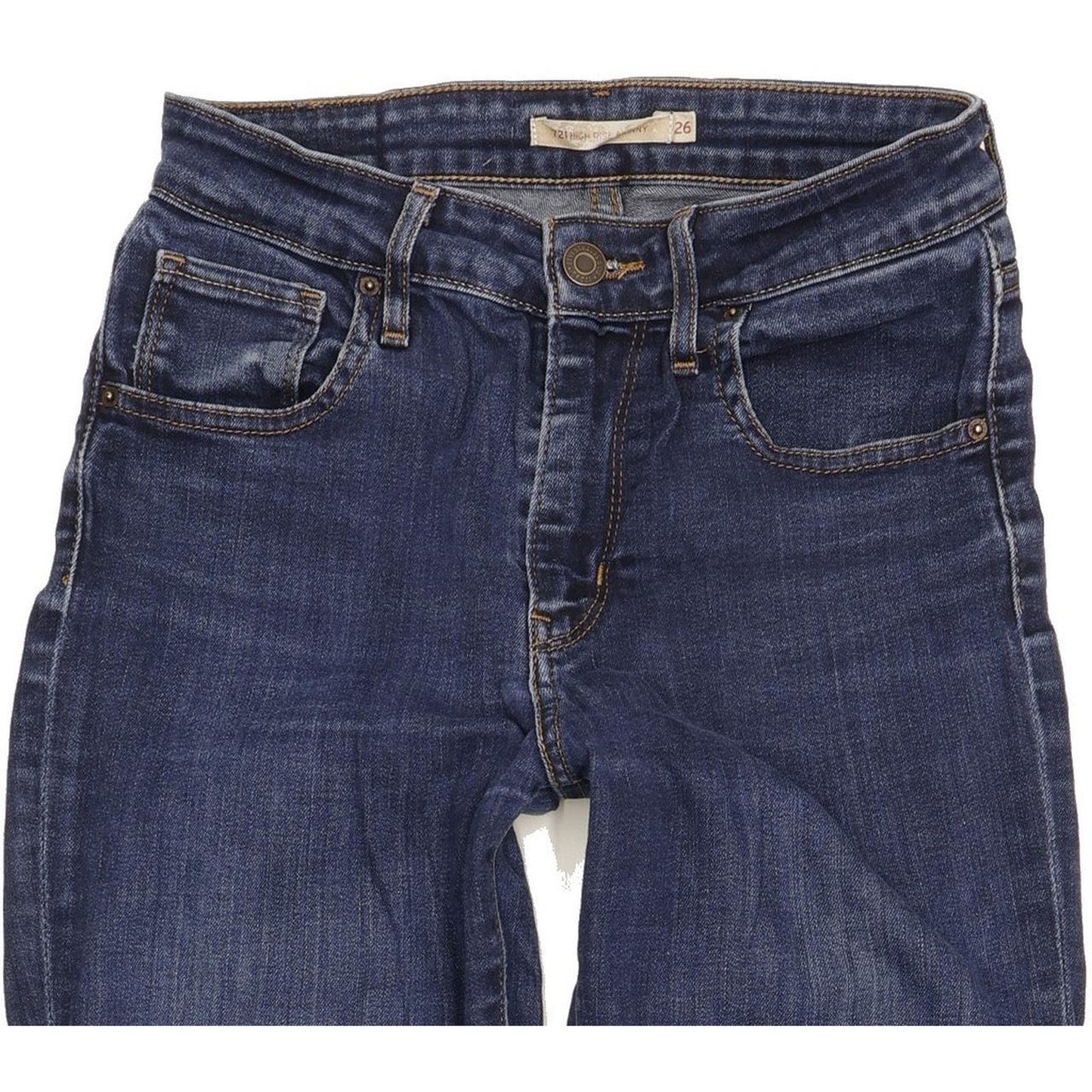 Levi's 721 Women Blue Skinny Slim Stretch Jeans W26 L32