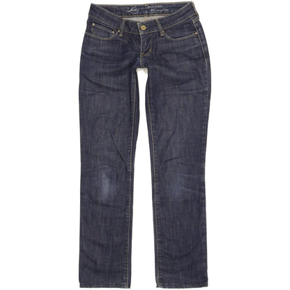 Levi's Bold Curve Women Blue Straight Slim Stretch Jeans W26 L29