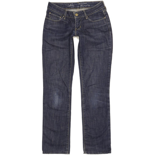 Levi's Bold Curve Women Blue Straight Slim Stretch Jeans W26 L29