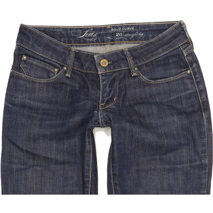 Levi's Bold Curve Women Blue Straight Slim Stretch Jeans W26 L29