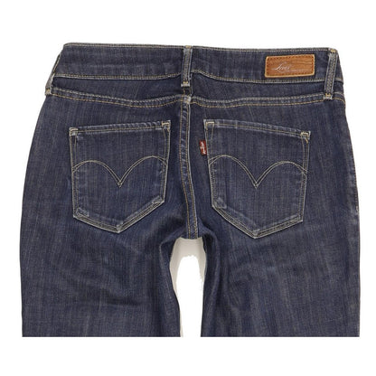 Levi's Bold Curve Women Blue Straight Slim Stretch Jeans W26 L29