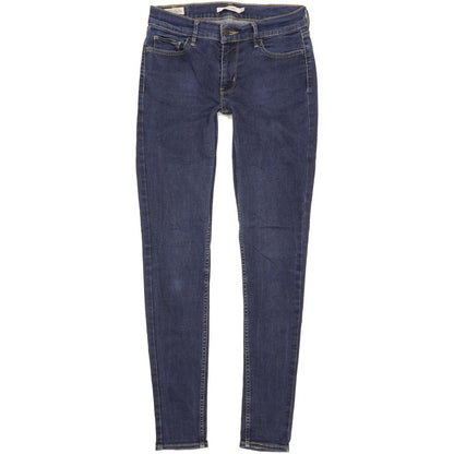 Levi's 710 Super Women Blue Skinny Slim Stretch Jeans W29 L31