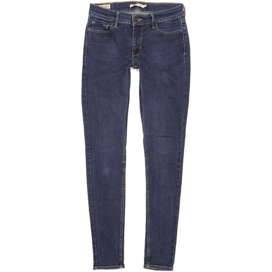 Levi's 710 Super Women Blue Skinny Slim Stretch Jeans W29 L31