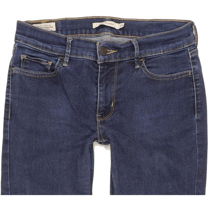 Levi's 710 Super Women Blue Skinny Slim Stretch Jeans W29 L31