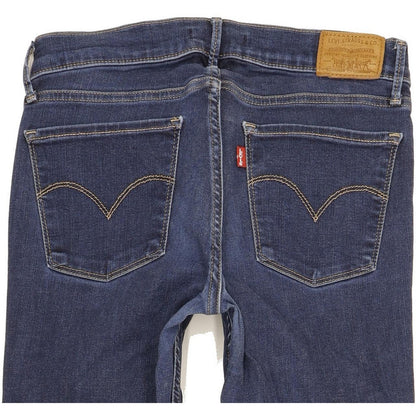 Levi's 710 Super Women Blue Skinny Slim Stretch Jeans W29 L31