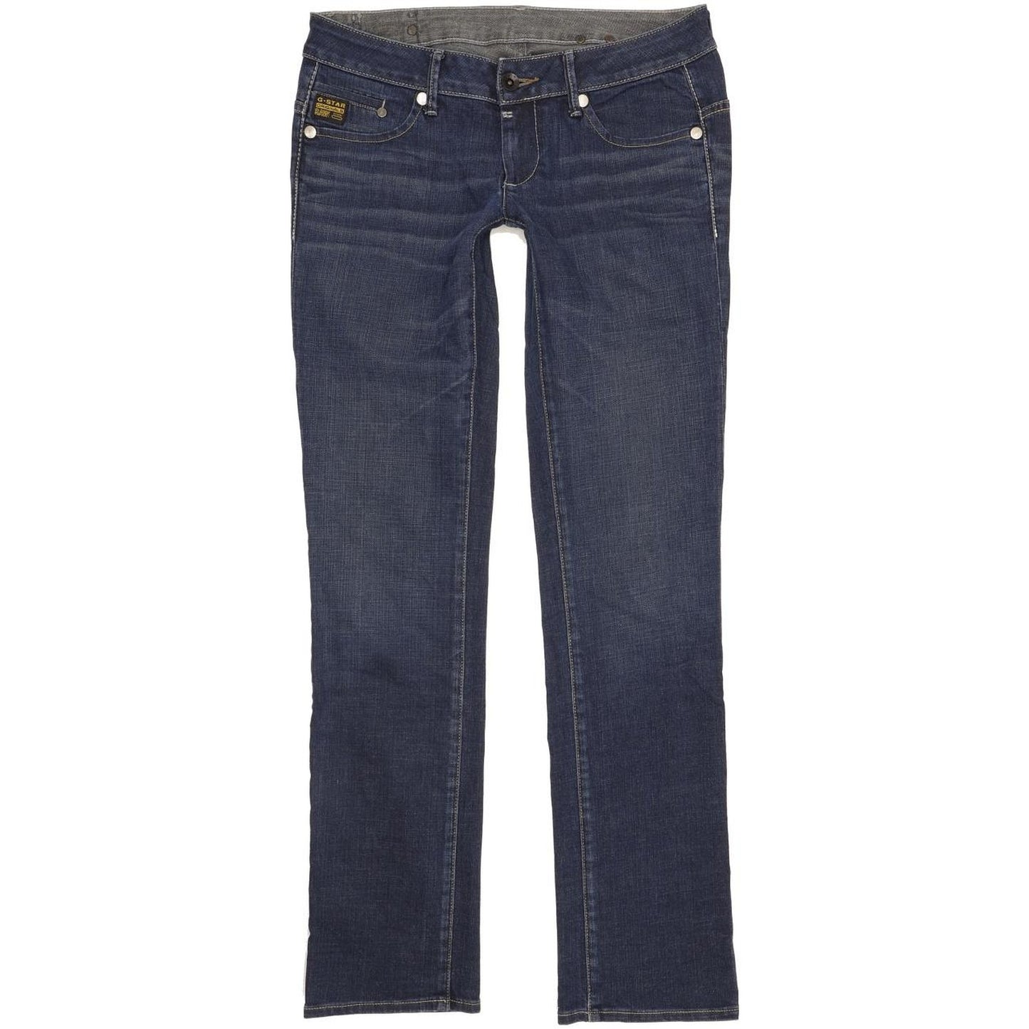 G-Star Midge Women Blue Straight Slim Stretch Jeans W30 L34