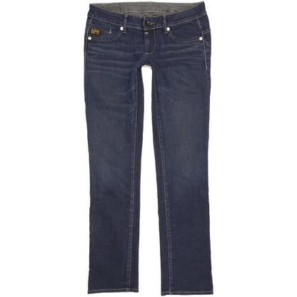 G-Star Midge Women Blue Straight Slim Stretch Jeans W30 L34