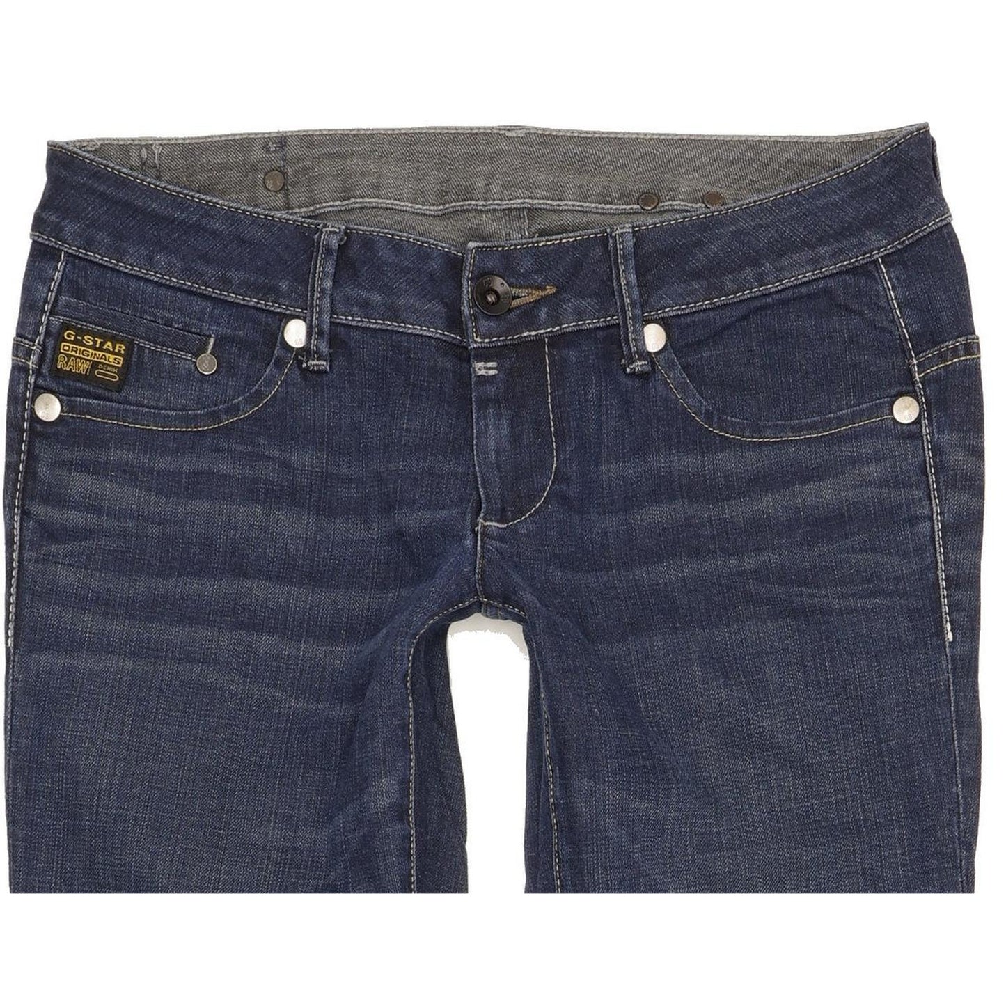 G-Star Midge Women Blue Straight Slim Stretch Jeans W30 L34