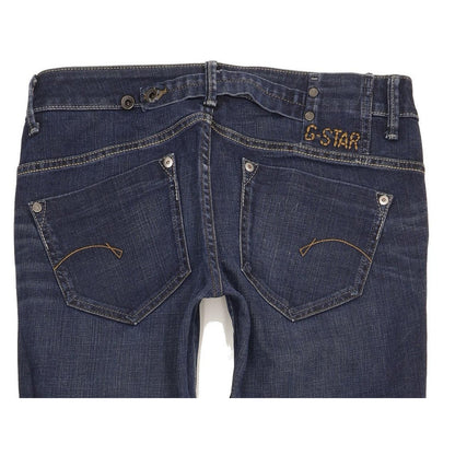 G-Star Midge Women Blue Straight Slim Stretch Jeans W30 L34