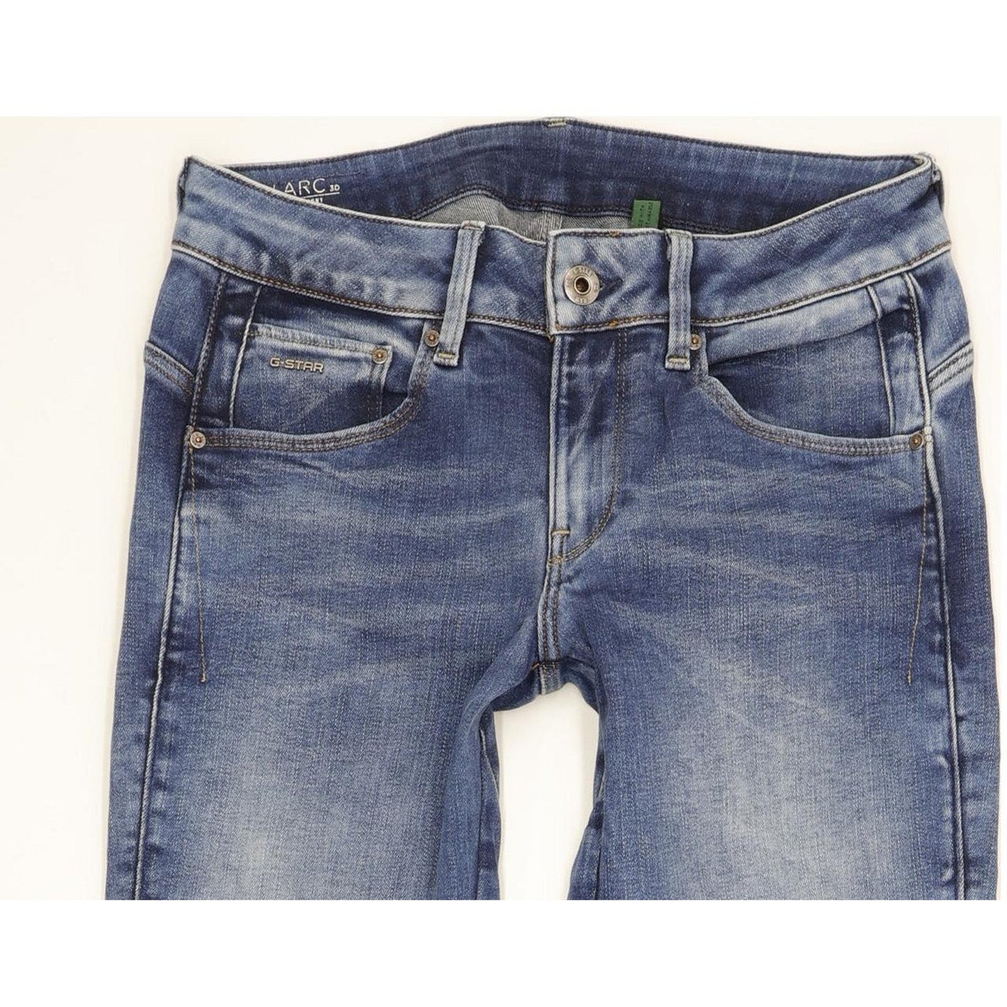 G-Star Arc 3D Women Blue Skinny Slim Stretch Jeans W27 L34