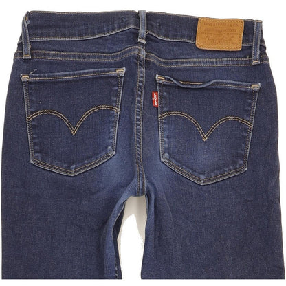 Levi's 710 Super Women Blue Skinny Slim Stretch Jeans W26 L31