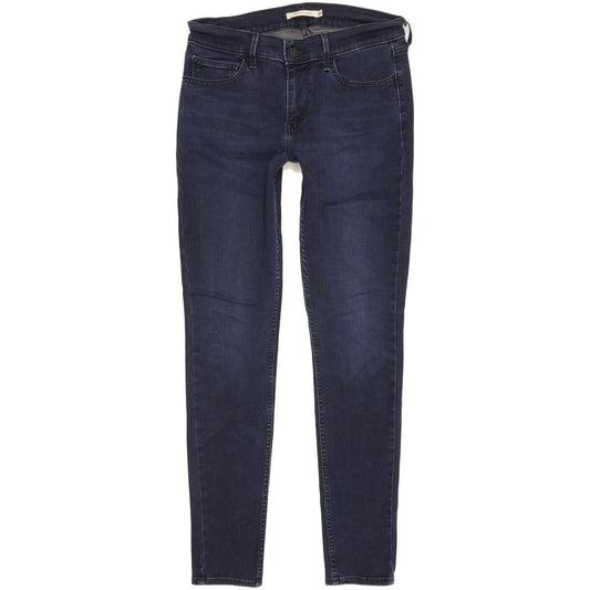 Levi's 710 Super Women Blue Skinny Slim Stretch Jeans W30 L30