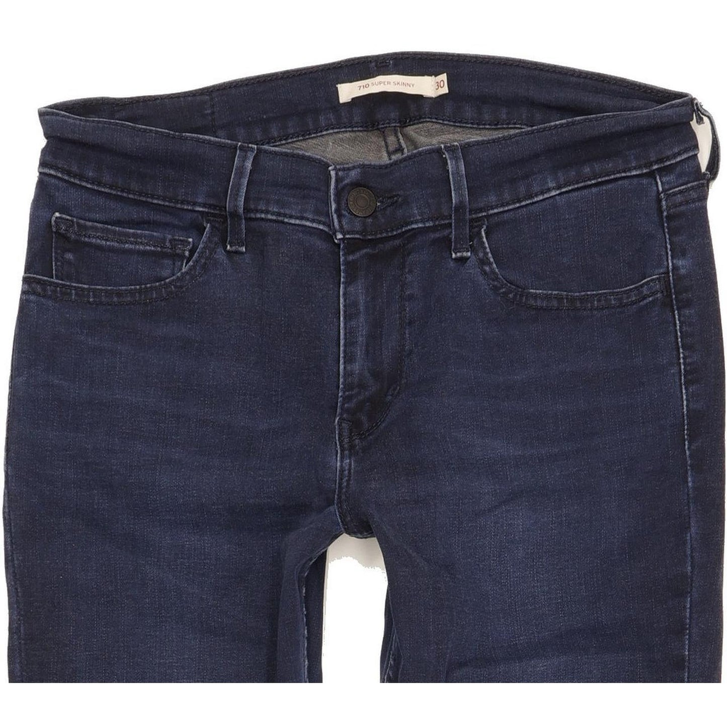 Levi's 710 Super Women Blue Skinny Slim Stretch Jeans W30 L30