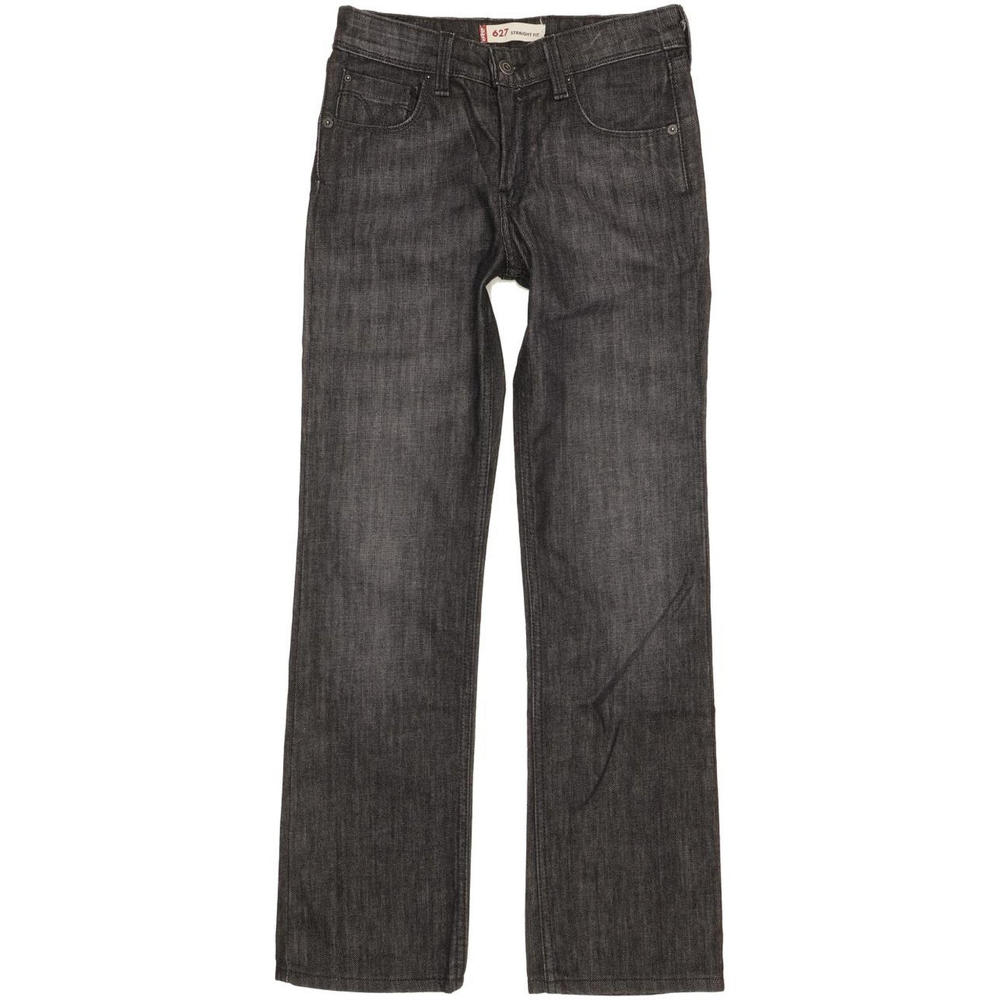 Levi's 627 Women Charcoal Straight Slim Stretch Jeans W27 L30