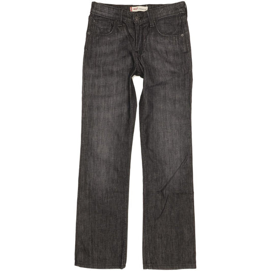 Levi's 627 Women Charcoal Straight Slim Stretch Jeans W27 L30