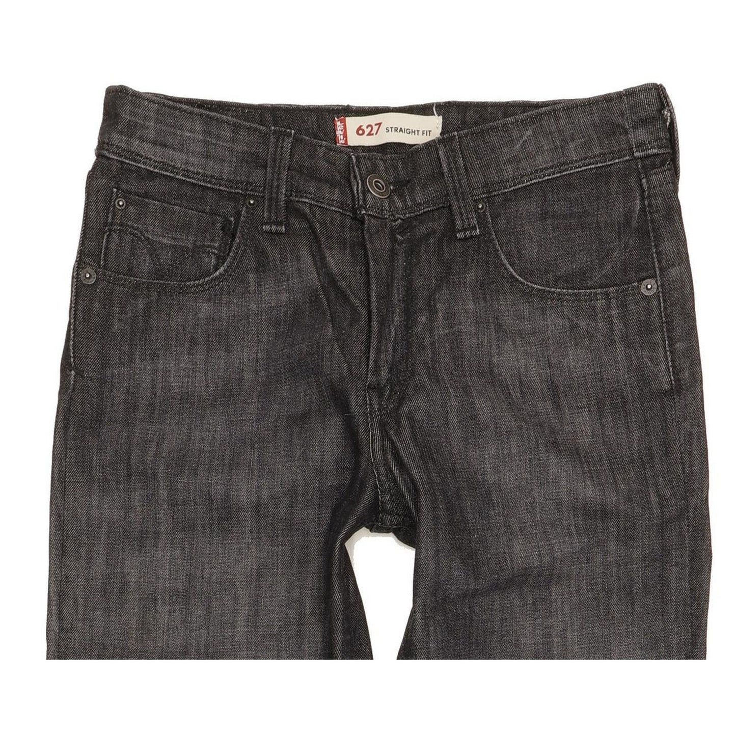 Levi's 627 Women Charcoal Straight Slim Stretch Jeans W27 L30