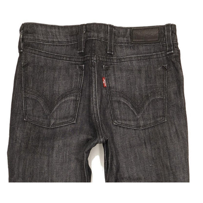 Levi's 627 Women Charcoal Straight Slim Stretch Jeans W27 L30