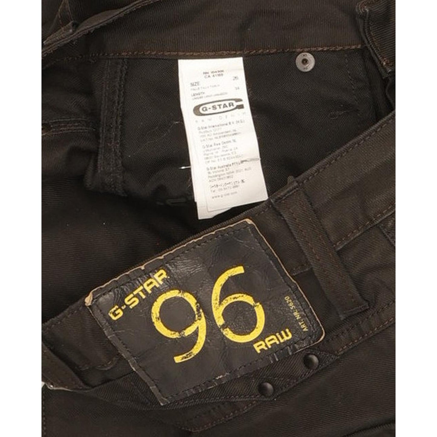G-Star Elwood Heritage Women Black Skinny Slim Stretch Jeans W26 L34