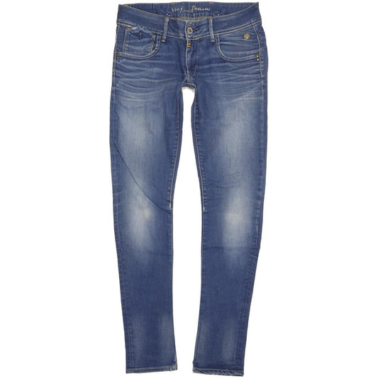 G-Star 3301 Women Blue Skinny Slim Stretch Jeans W30 L33