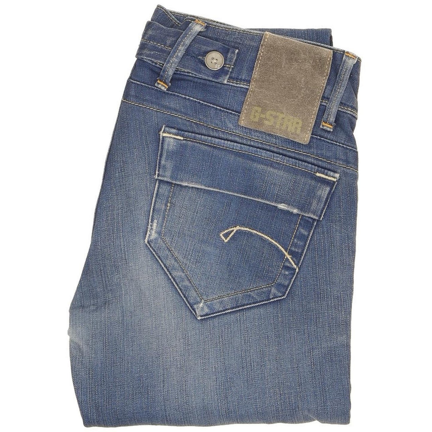 G-Star 3301 Women Blue Skinny Slim Stretch Jeans W30 L33