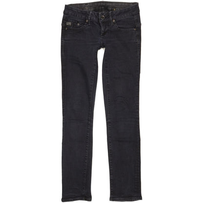 G-Star Midge Women Black Straight Slim Stretch Jeans W27 L31