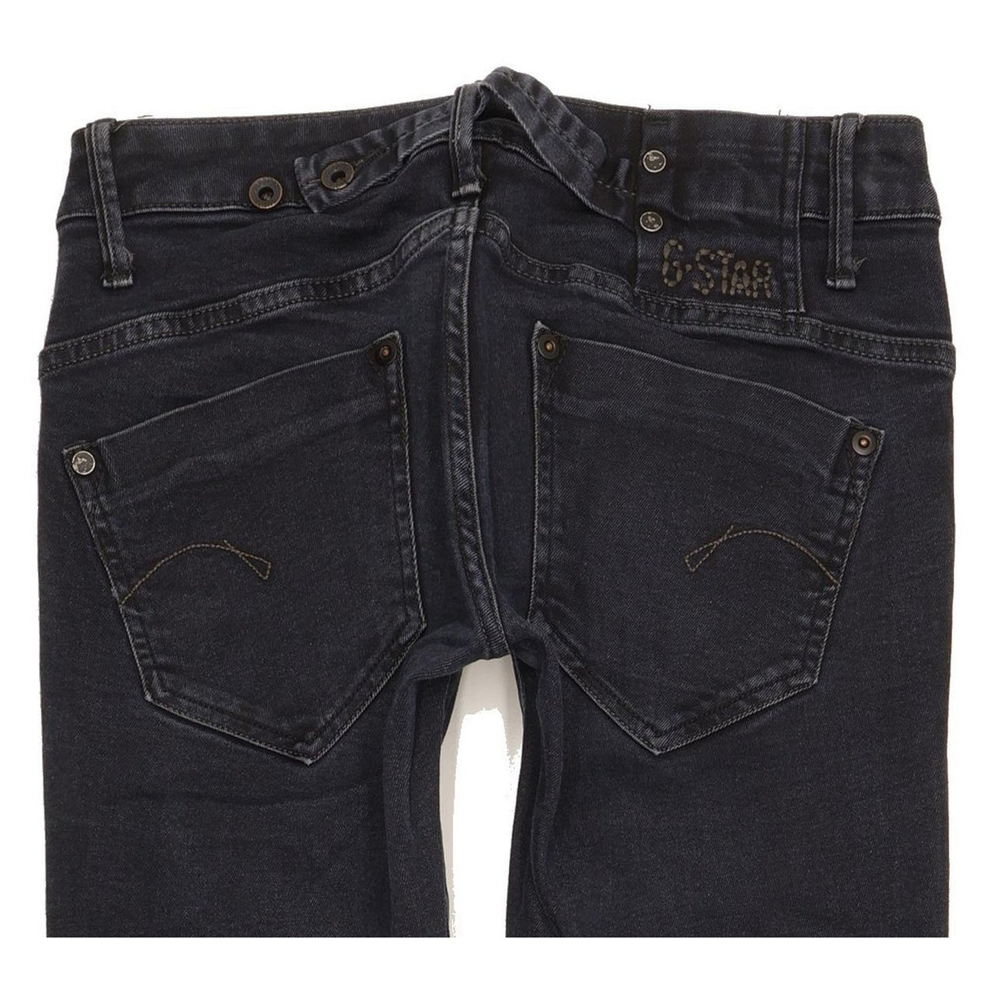 G-Star Midge Women Black Straight Slim Stretch Jeans W27 L31