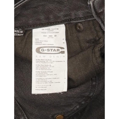 G-Star Midge Women Black Straight Slim Stretch Jeans W27 L31