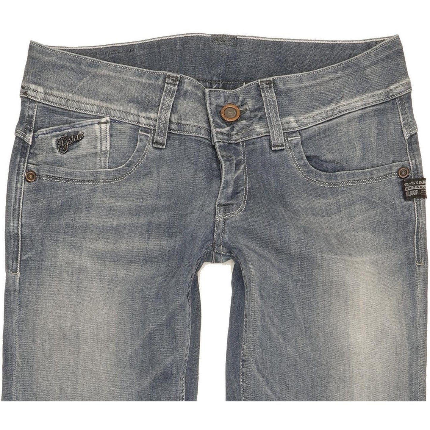 G-Star Lynn Women Blue Skinny Slim Stretch Jeans W27 L31