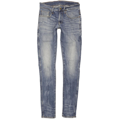 G-Star 3301 Deconstructed Women Blue Skinny Slim Stretch Jeans W27 L32