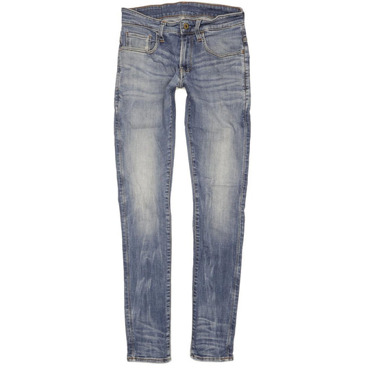 G-Star 3301 Deconstructed Women Blue Skinny Slim Stretch Jeans W27 L32