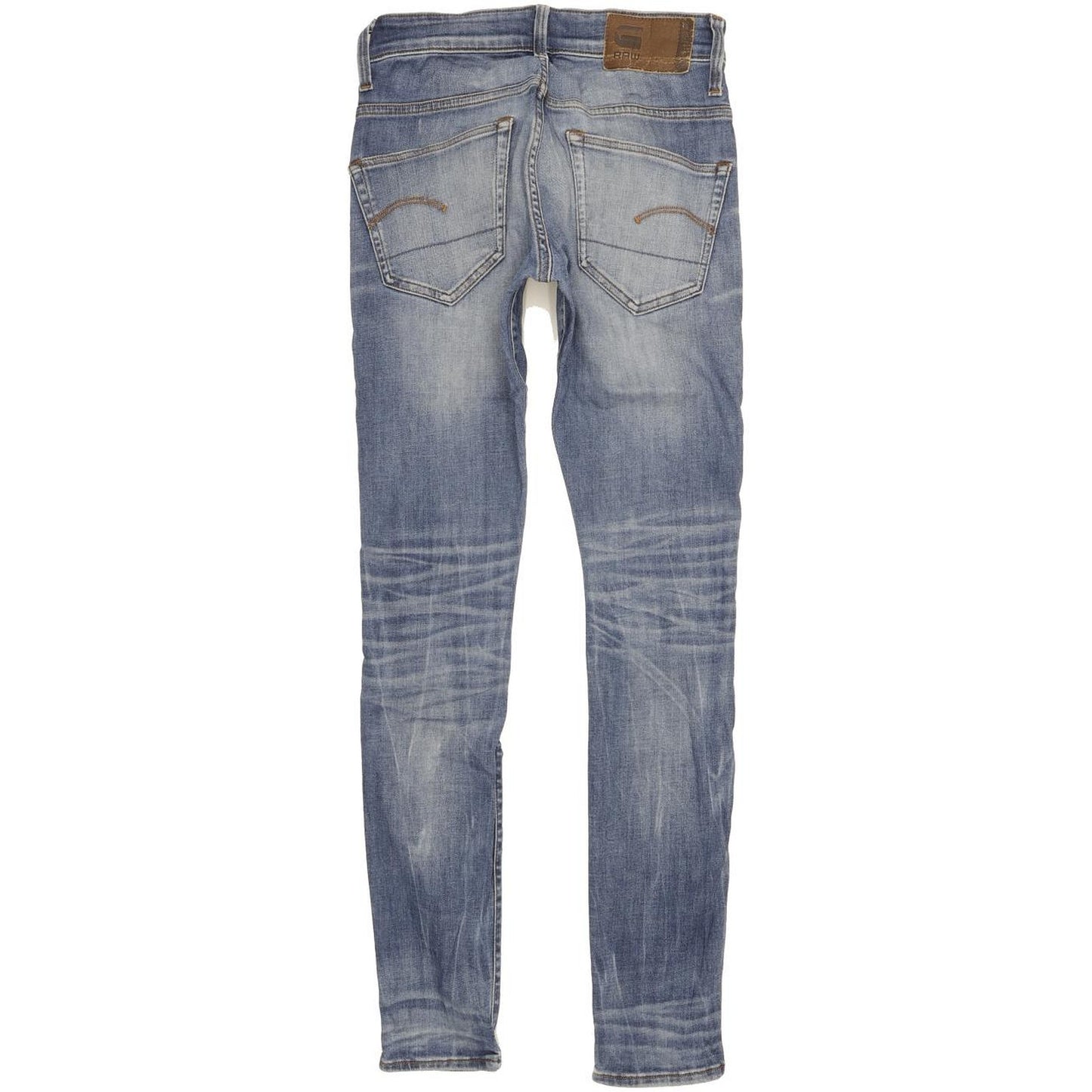 G-Star 3301 Deconstructed Women Blue Skinny Slim Stretch Jeans W27 L32