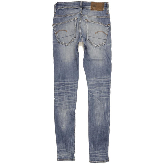 G-Star 3301 Deconstructed Women Blue Skinny Slim Stretch Jeans W27 L32