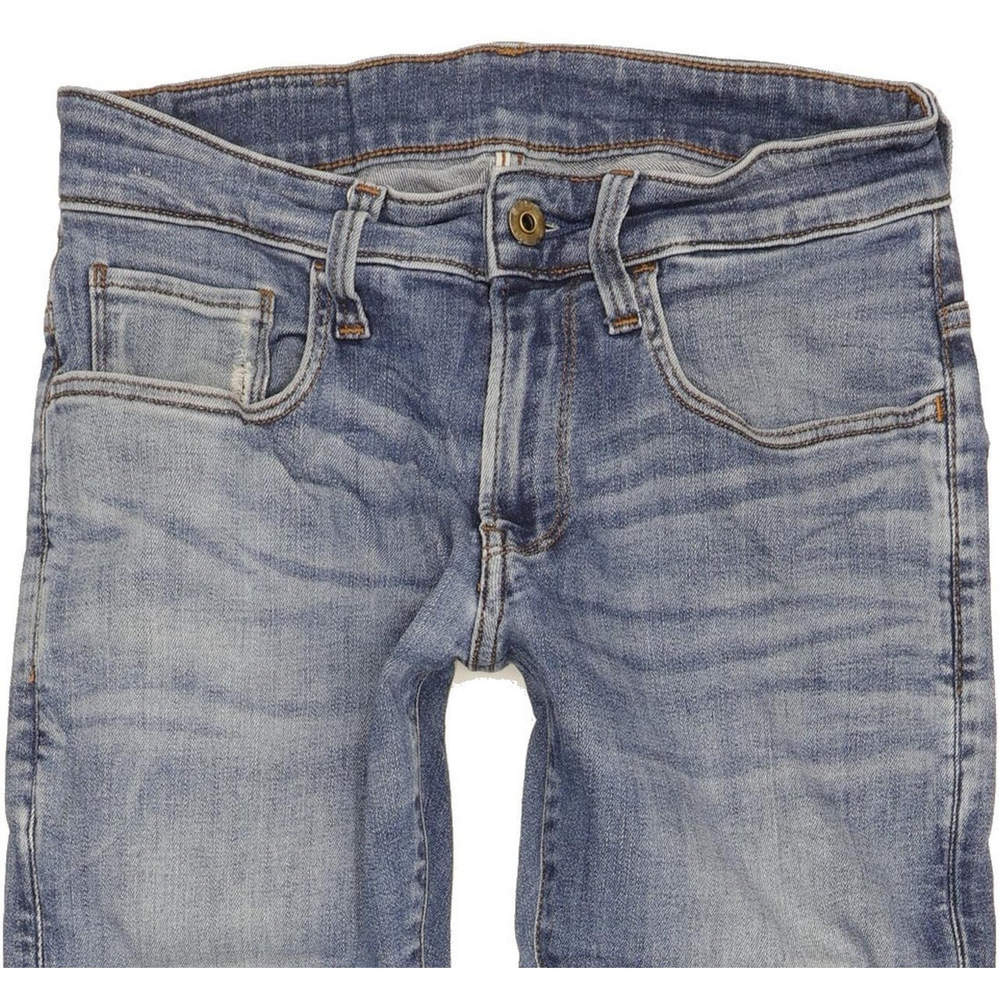 G-Star 3301 Deconstructed Women Blue Skinny Slim Stretch Jeans W27 L32