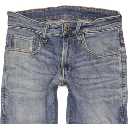 G-Star 3301 Deconstructed Women Blue Skinny Slim Stretch Jeans W27 L32