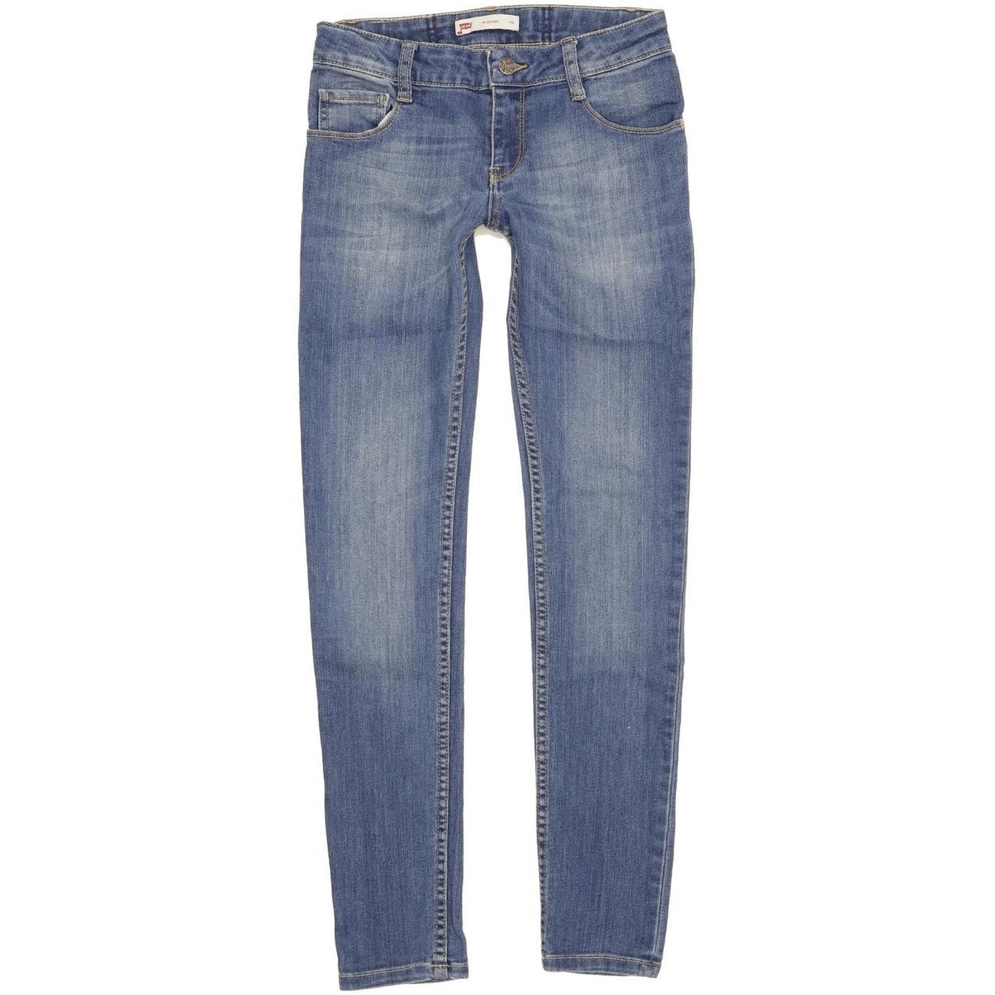 Levi's 711 Kids Women Blue Skinny Slim Stretch Jeans W26 L29