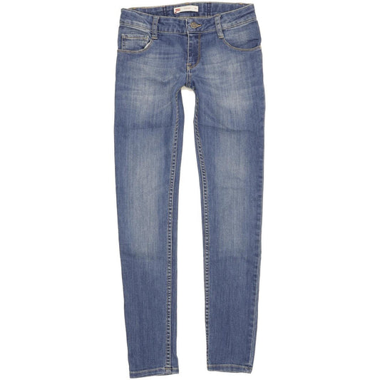 Levi's 711 Kids Women Blue Skinny Slim Stretch Jeans W26 L29