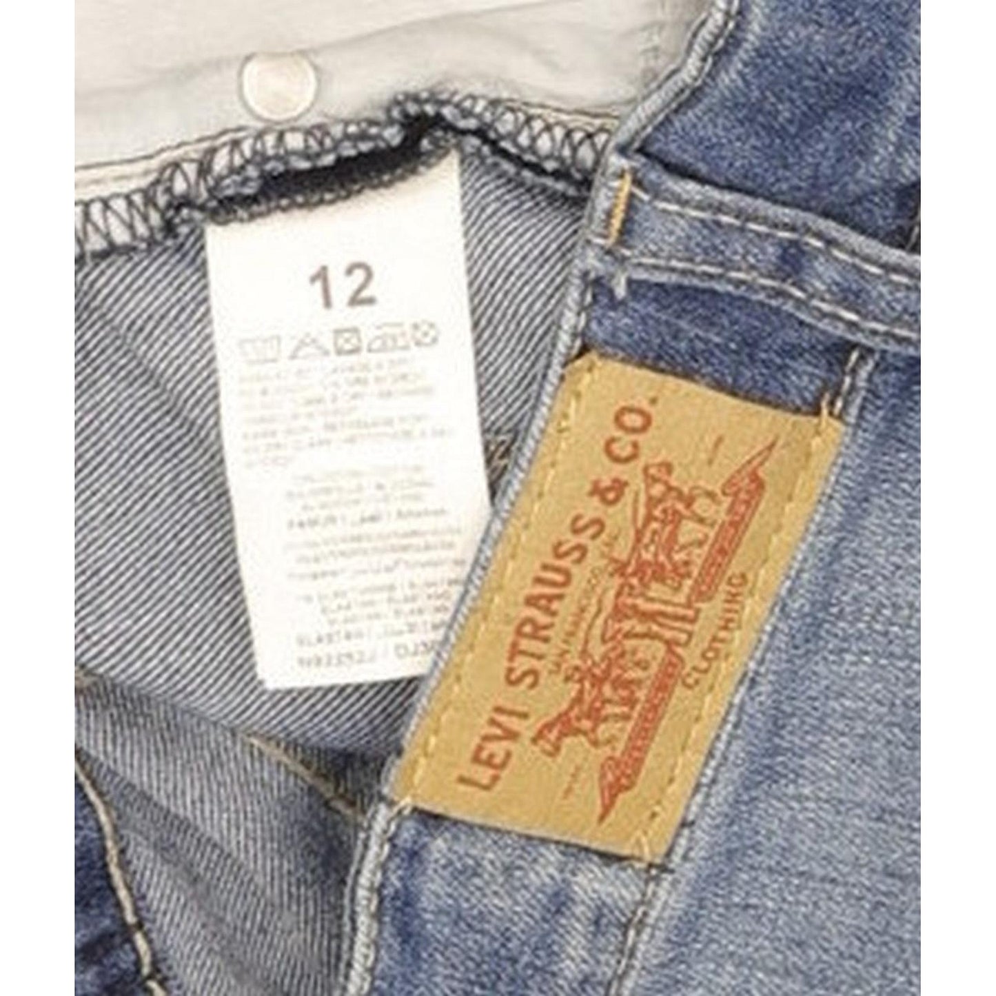 Levi's 711 Kids Women Blue Skinny Slim Stretch Jeans W26 L29