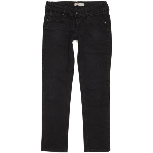 Levi's 571 Women Black Straight Slim Jeans W29 L28