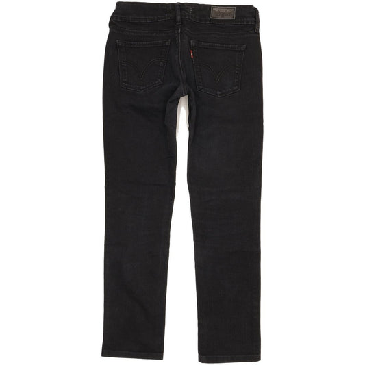Levi's 571 Women Black Straight Slim Jeans W29 L28