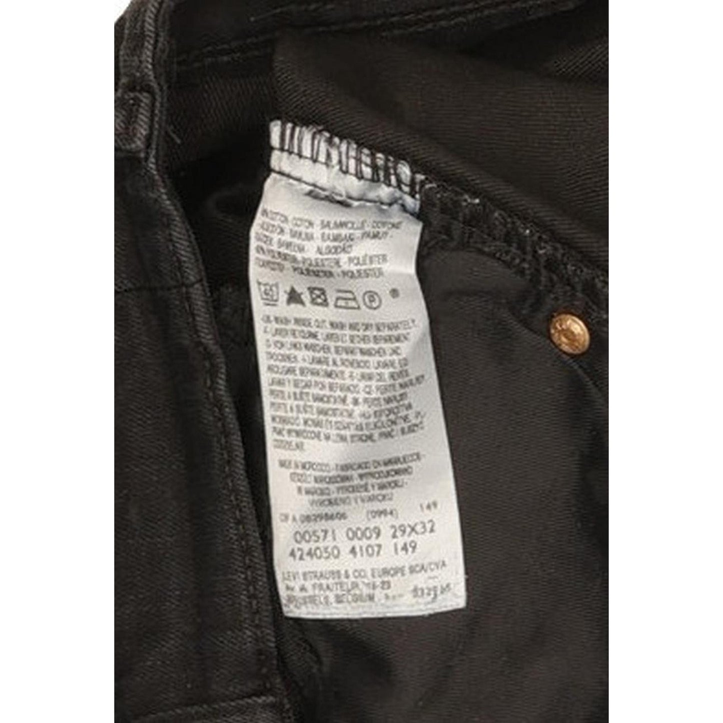 Levi's 571 Women Black Straight Slim Jeans W29 L28