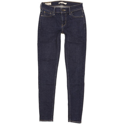 Levi's 710 Super Women Blue Skinny Slim Stretch Jeans W26 L27