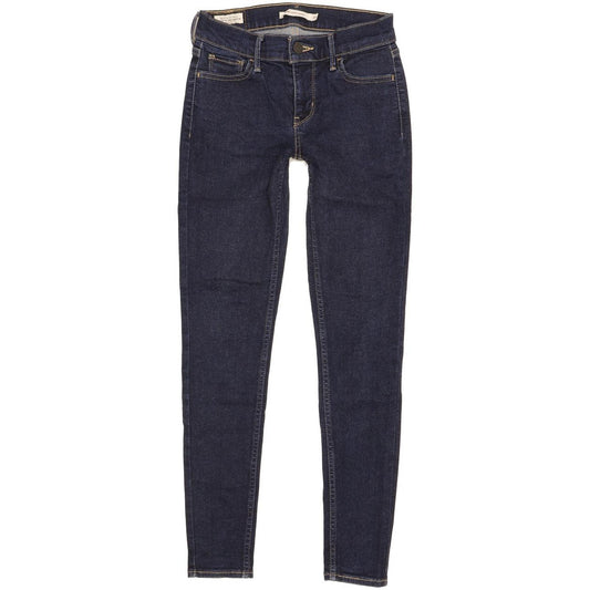 Levi's 710 Super Women Blue Skinny Slim Stretch Jeans W26 L27
