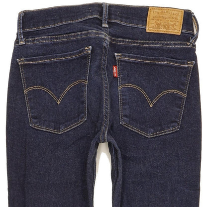 Levi's 710 Super Women Blue Skinny Slim Stretch Jeans W26 L27